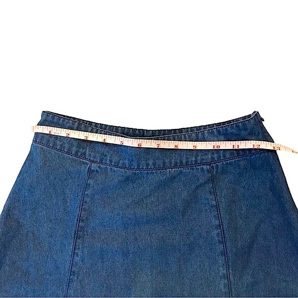 Mango Asymmetrical Jean Skirt Women’s size Small - Picture 8 of 11